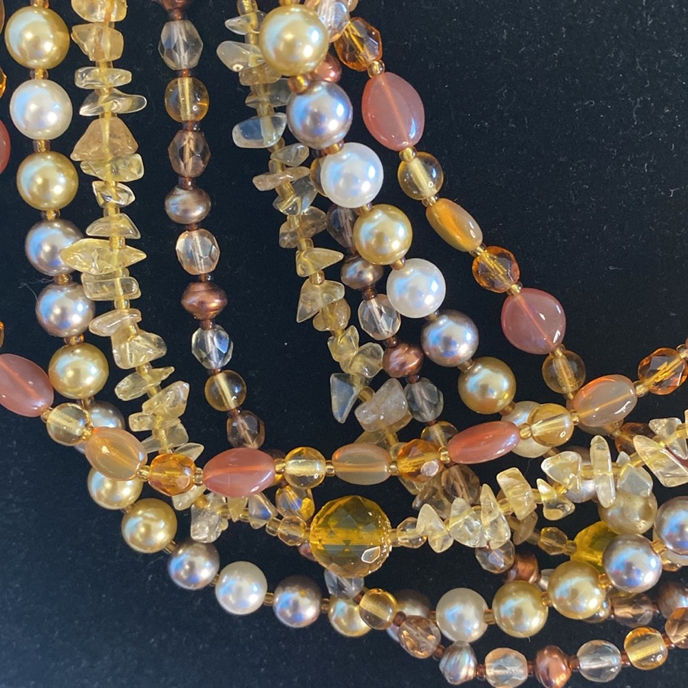 Joan Rivers Czech Glass Faux Pearls Multi Stand Necklace - Picture 9 of 17